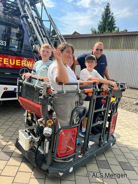 Auf der Rettungsleiter