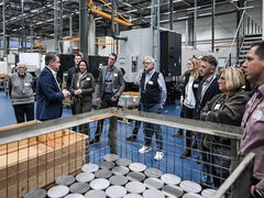 Bei der Führung durch das Unternehmen haben die Teilnehmenden einen genauen Einblick bekommen. 
