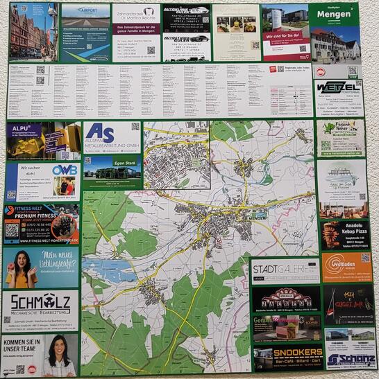 Wandplan Maße ca. 70x70 cm