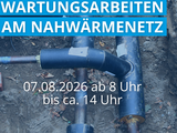 Wartungsarbeiten am Nahwärmenetz