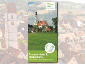 Panorama- und Straßenkarte Oberschwaben / Allgäu - Faltkarte DIN A2