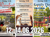 Weinfest, Auftakt Stadtradeln, Mädels-Flohmarkt, Midesommar-Rock, Family-Day, Public Viewing