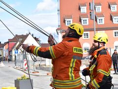 Zwei Verletzte bei Arbeiten an der Martinskirche