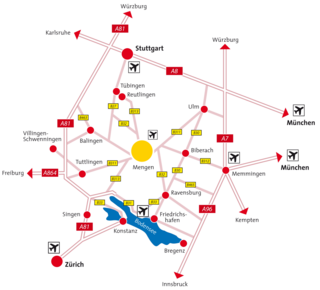 Verkehrsanbindung Mengen