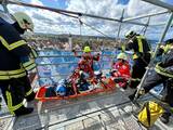 Rettungsübung an der Martinskirche